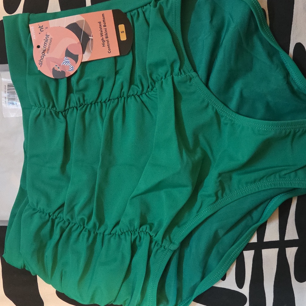 Shapermint Green High-Waisted Bikini Bottom